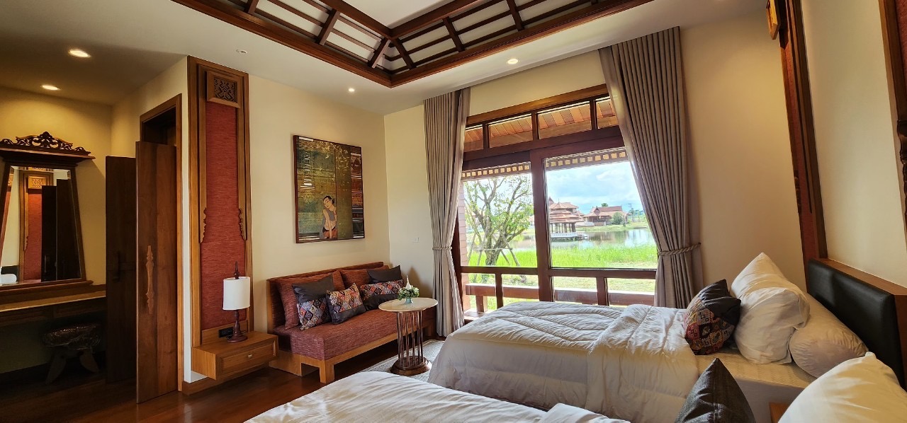 Magnificent 5 Bedroom Lanna Pool Villa for sale in Luang Nua Doi Saket-SHG-HS502