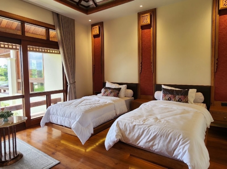 Magnificent 5 Bedroom Lanna Pool Villa for sale in Luang Nua Doi Saket-SHG-HS502