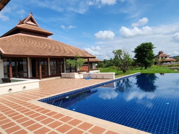 Magnificent 5 Bedroom Lanna Pool Villa for sale in Luang Nua Doi Saket-SHG-HS502