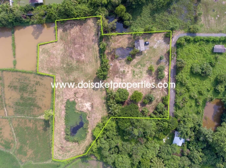 Doi Saket-DSP-(LS324-03) Land with Beautiful Views Close to the Main Road For Sale in Doi Saket