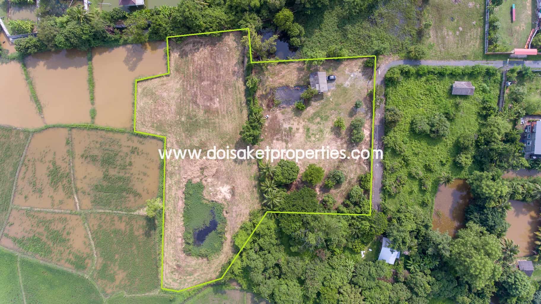 Doi Saket-DSP-(LS324-03) Land with Beautiful Views Close to the Main Road For Sale in Doi Saket