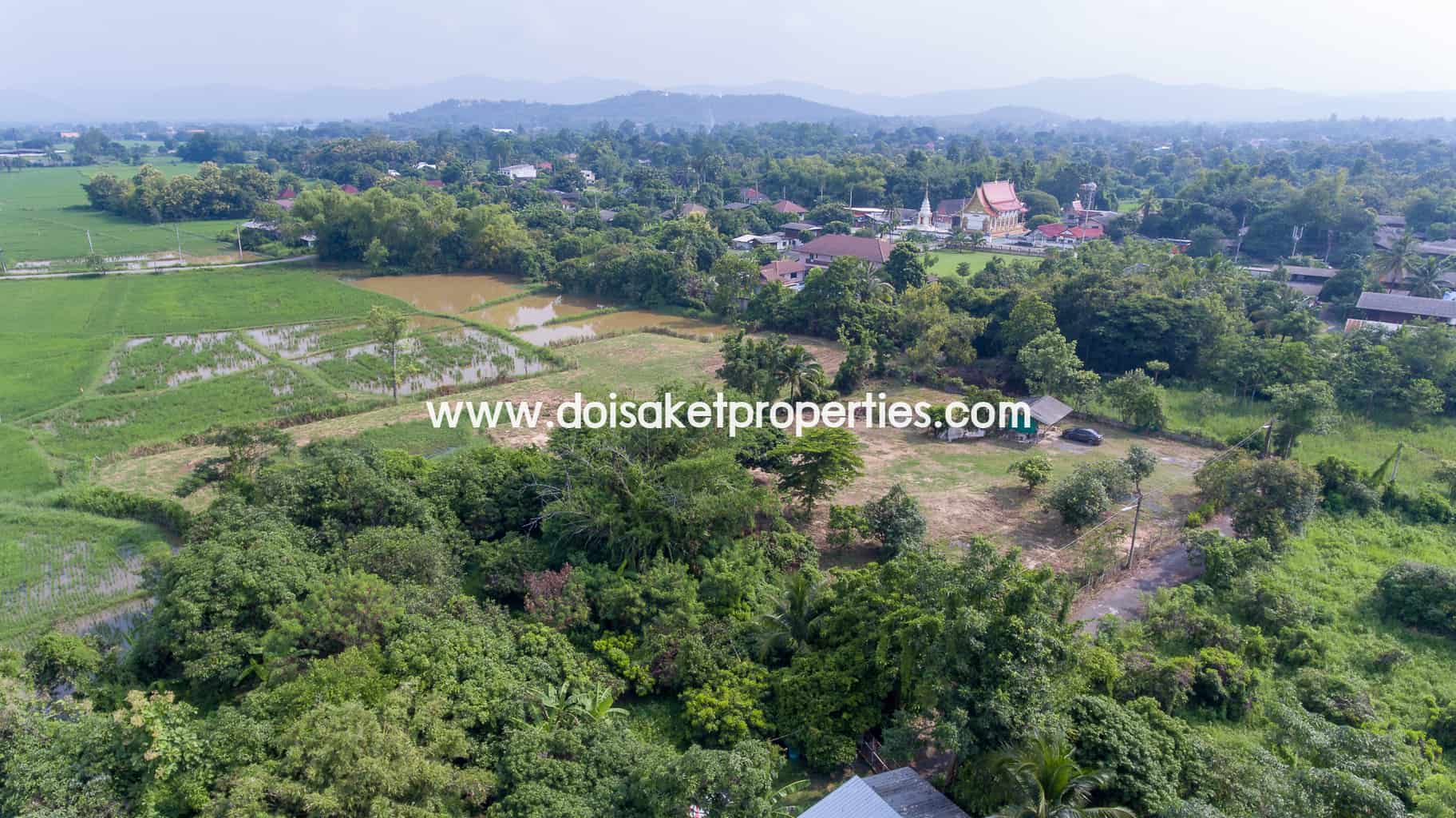 Doi Saket-DSP-(LS324-03) Land with Beautiful Views Close to the Main Road For Sale in Doi Saket