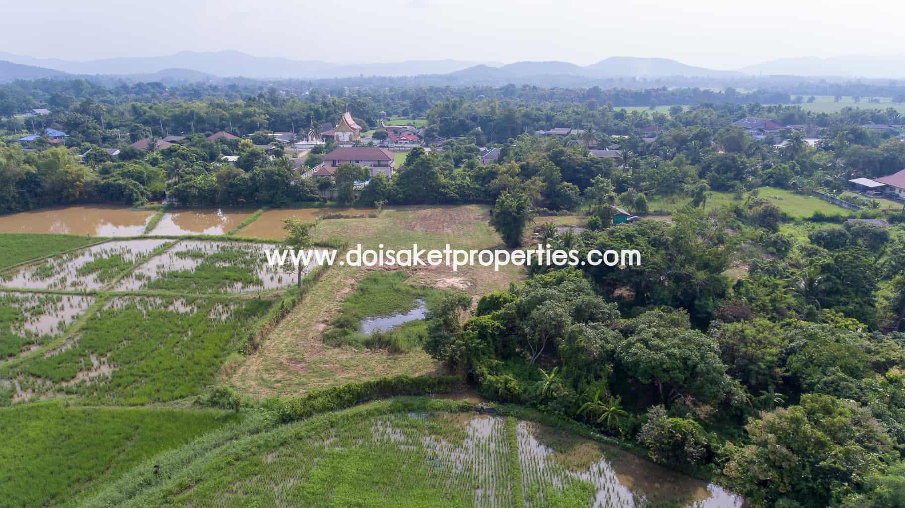 Doi Saket-DSP-(LS324-03) Land with Beautiful Views Close to the Main Road For Sale in Doi Saket