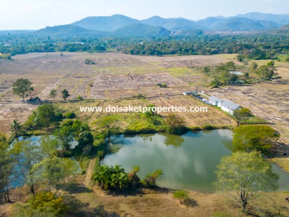 Doi Saket-DSP-(LS391-49) Beautiful ~49 Rai Plot of Land with Incredible Views for Sale in Luang Nua