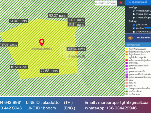 Property id 066LS Land for sale in Chiang Mai 3-3-15 Rai near Nong Bua Phra Chao Luang