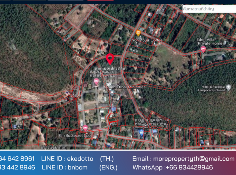 Property id 066LS Land for sale in Chiang Mai 3-3-15 Rai near Nong Bua Phra Chao Luang