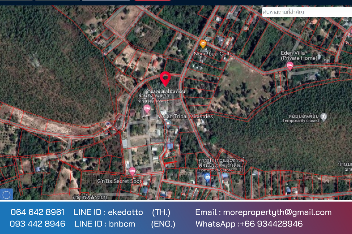 Property id 066LS Land for sale in Chiang Mai 3-3-15 Rai near Nong Bua Phra Chao Luang