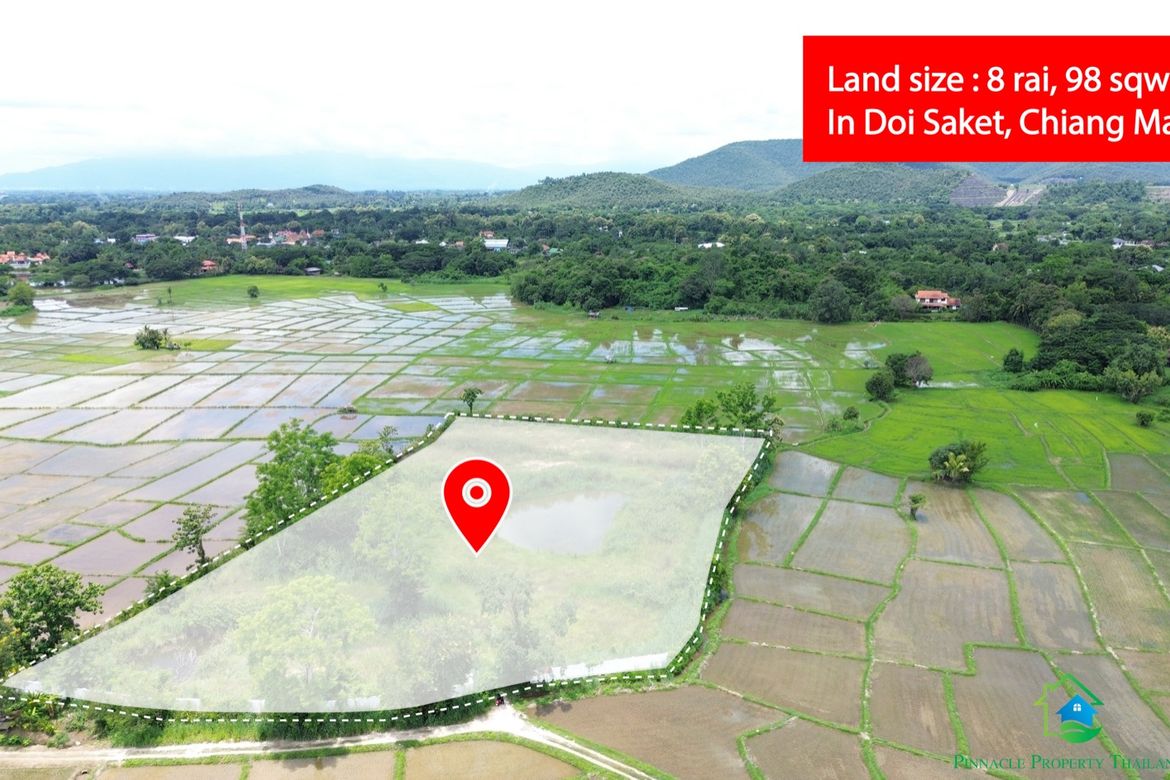 8+rai of ready to build land with stunning views for sale in Doi Saket