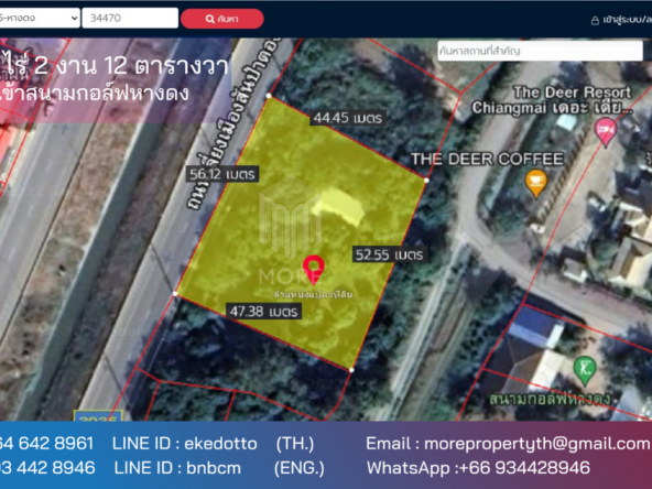 Property id 080LS Land for sale in Chiang Mai 1-2 - 12 rai