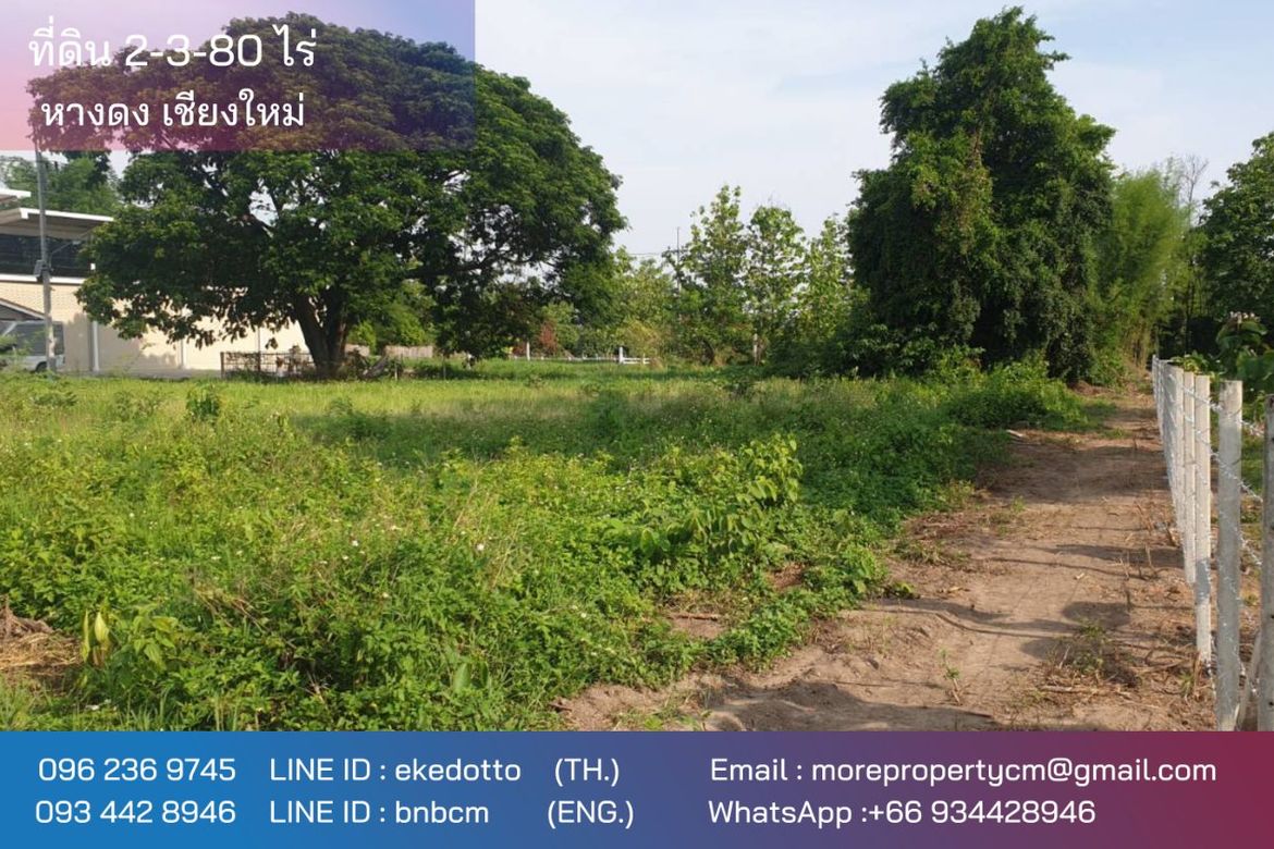 Property id177ls Land for sale in Hangdong 2-3-80 Rai  near Grand Canyon water park-MR-177LS