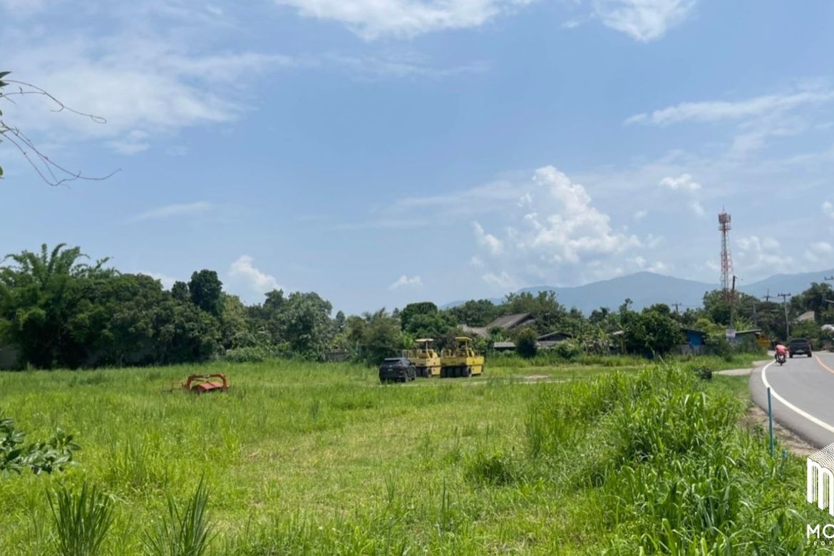 Property id  062LS Land for sale in Chiang Mai. Mae Rim-Ban Rai Road