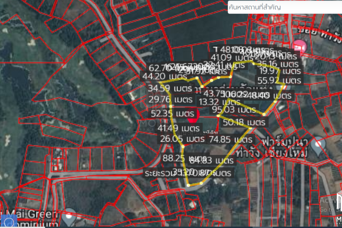 Property id153ls Land for sale in Mae Rim 35-3-53 Rai  nearby Green Valley Golf club-MR-153LS