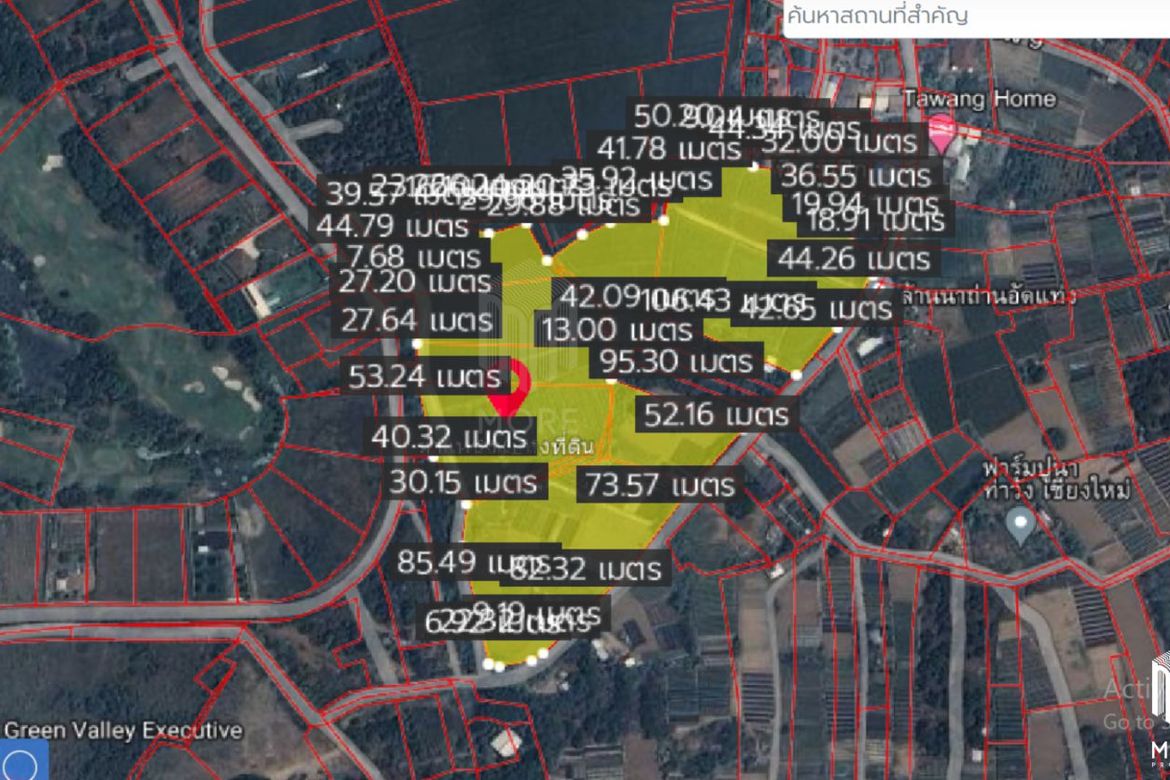 Property id153ls Land for sale in Mae Rim 35-3-53 Rai  nearby Green Valley Golf club-MR-153LS