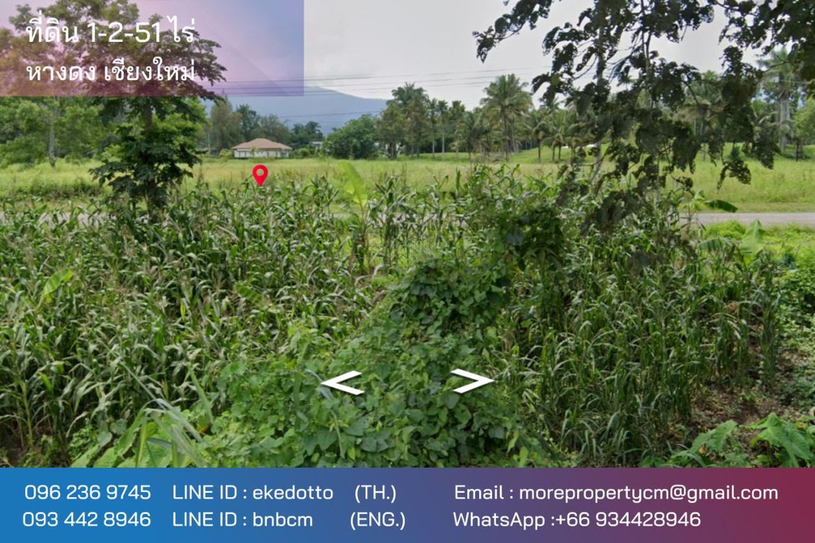 Property ID172LS Land for sale in Mae Rim 1-2 -51 Rai  near Green valley golf club-MR-172LS