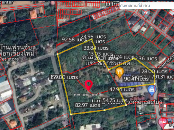 Property id121ls Land for sale in Faham 15-3-90Rai  near Central Festival-MR-121ls