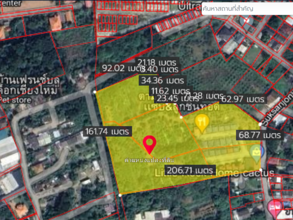 Property id121ls Land for sale in Faham 15-3-90Rai  near Central Festival-MR-121ls