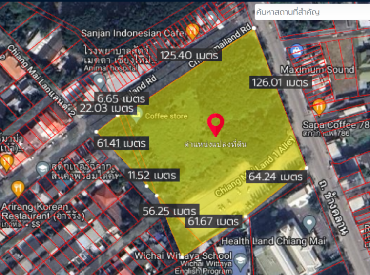 Property id133ls Land for sale in chang khlan rd. 10-0-60 rai