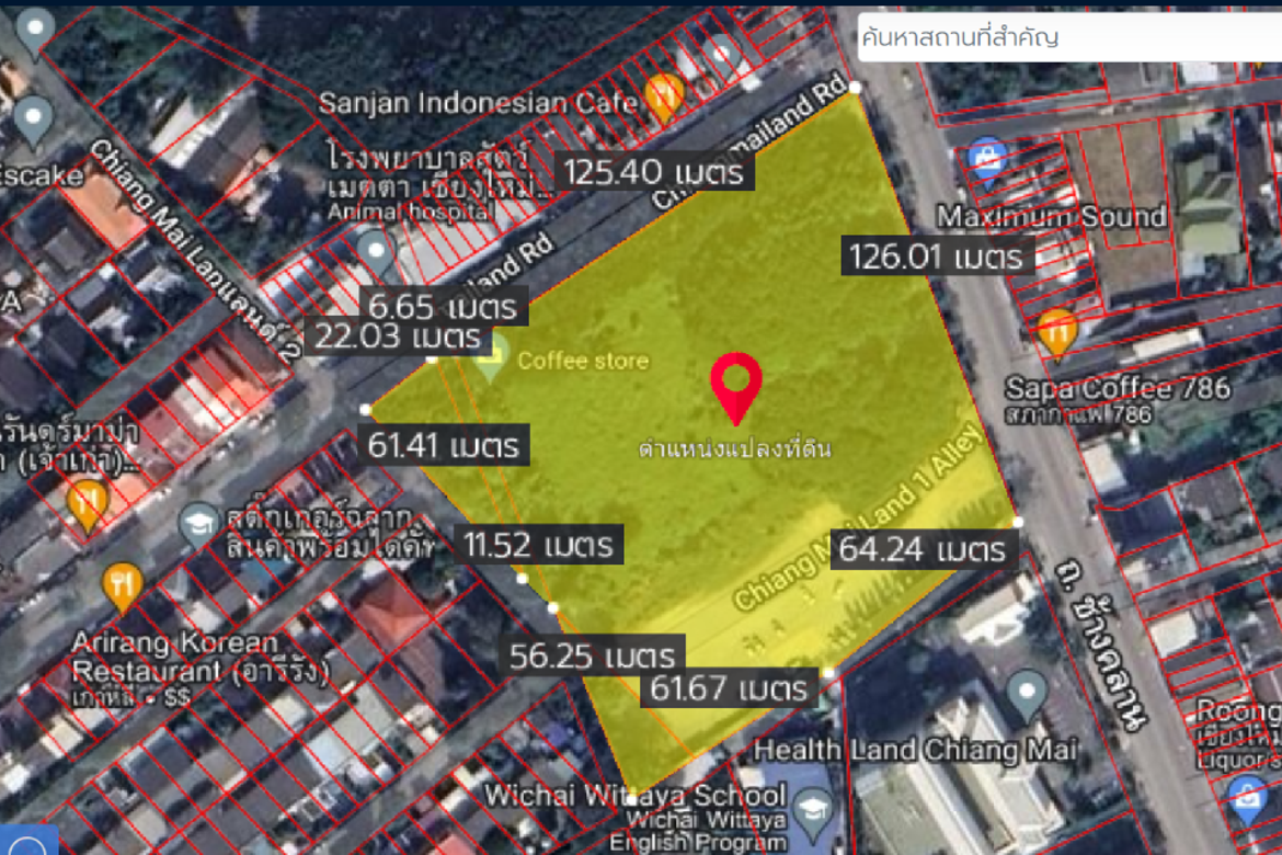 Property id133ls Land for sale in chang khlan rd. 10-0-60 rai