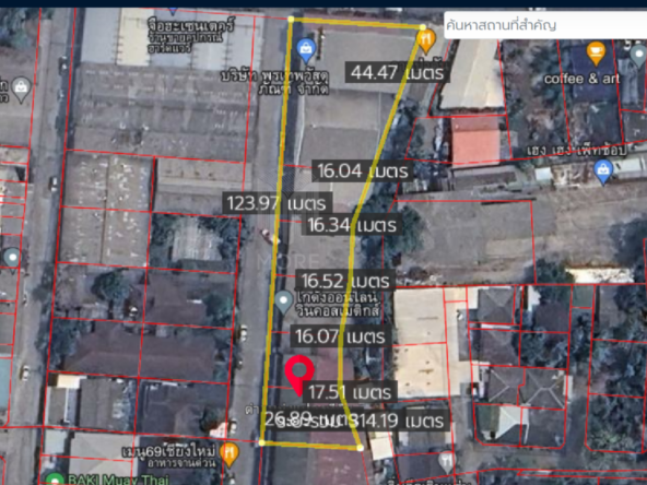 Property id158ls Land for sale in Pa Tun 1-1-44 Rai on Super Highway Road-MR-158ls