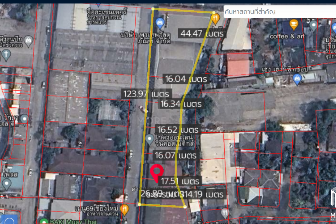 Property id158ls Land for sale in Pa Tun 1-1-44 Rai on Super Highway Road-MR-158ls