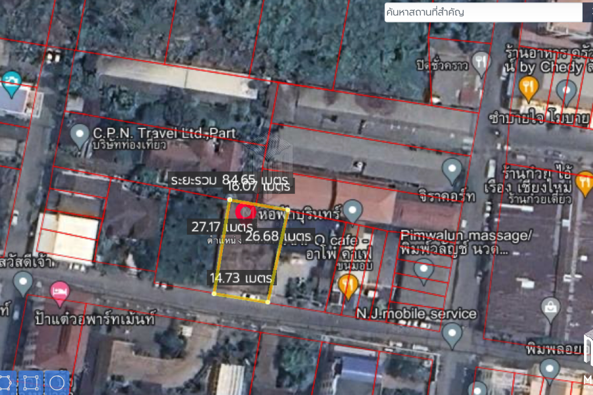 Property ID192LS Land for sale in Santitham Changpuek 98 sq.wa  near Maya mall-MR-192LS