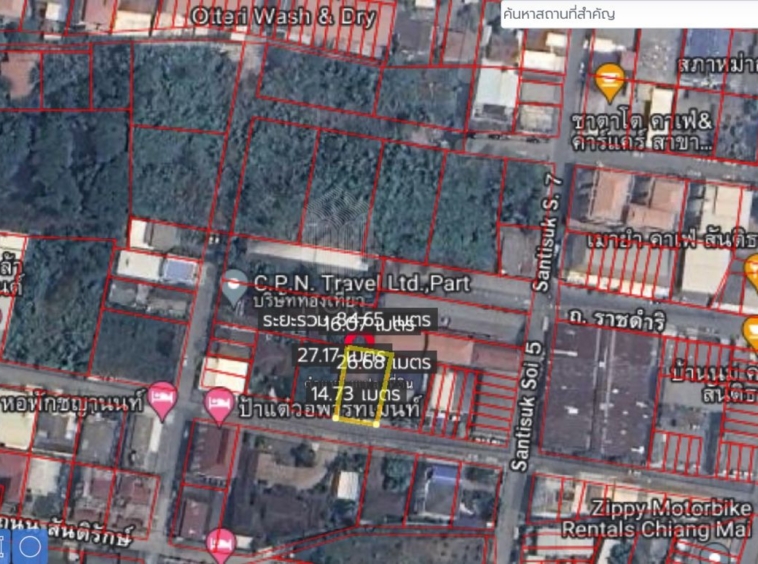 Property ID192LS Land for sale in Santitham Changpuek 98 sq.wa  near Maya mall-MR-192LS