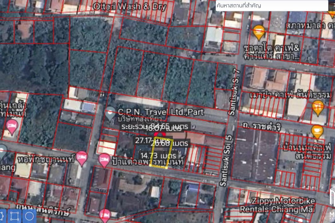 Property ID192LS Land for sale in Santitham Changpuek 98 sq.wa  near Maya mall-MR-192LS