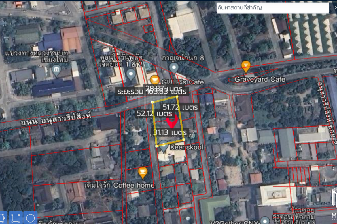 Land for sale in Jed yod 3 Ngan 76 Sq.wa. near Maya (ID:234LS)-MR-234LS