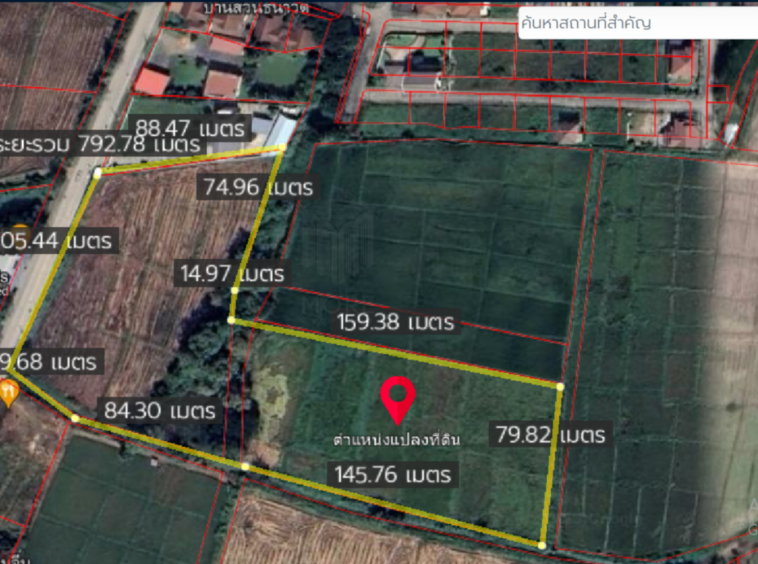 Property id024ls Land for sale in San Khum Phaeng 14-3-82 Rai  near Buak Khang Municipality-MR-024ls