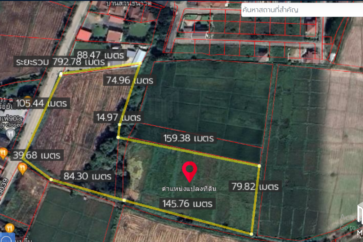 Property id024ls Land for sale in San Khum Phaeng 14-3-82 Rai  near Buak Khang Municipality-MR-024ls