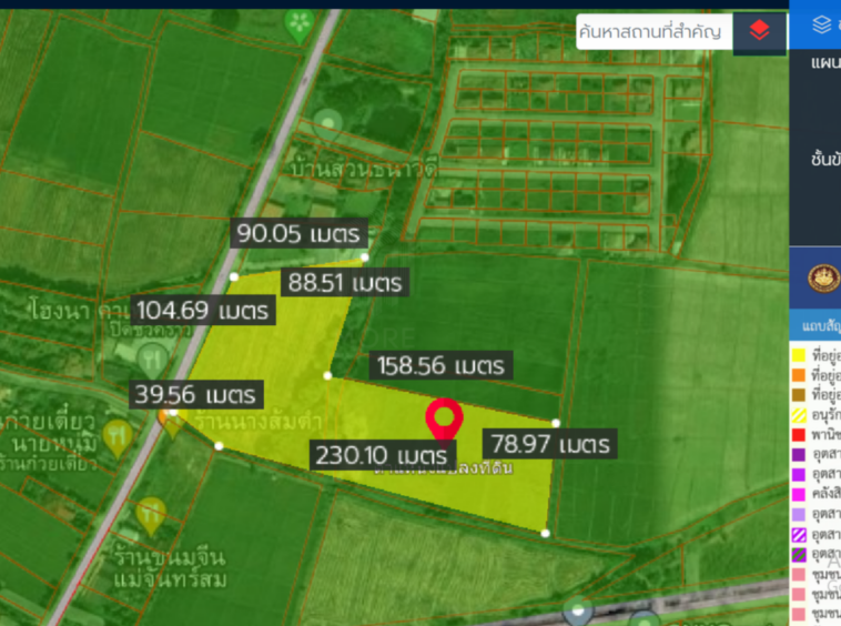 Property id024ls Land for sale in San Khum Phaeng 14-3-82 Rai  near Buak Khang Municipality-MR-024ls