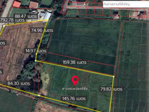 Property id024ls Land for sale in San Khum Phaeng 14-3-82 Rai  near Buak Khang Municipality-MR-024ls