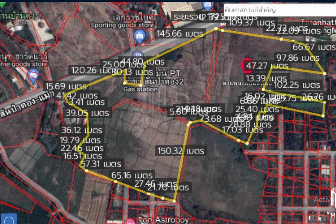 Property id148ls Land for sale in sanpa tong 61-2-40 Rai  nearban piang-MR-148ls