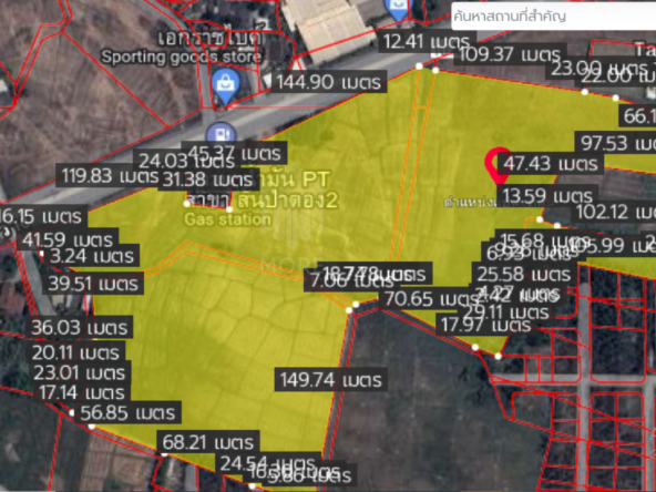 Property id148ls Land for sale in sanpa tong 61-2-40 Rai  nearban piang-MR-148ls