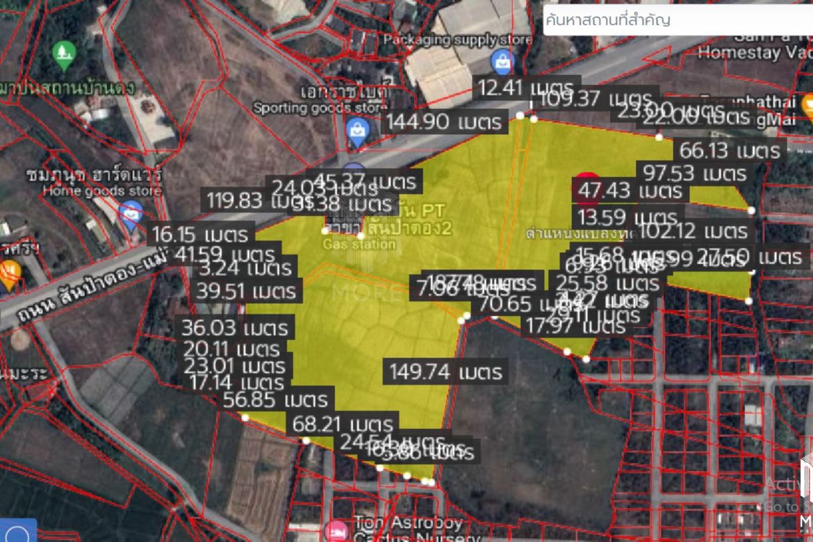 Property id148ls Land for sale in sanpa tong 61-2-40 Rai  nearban piang-MR-148ls