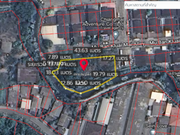 Property id140ls Land for sale in SanSai 0-2-68Rai  near Sam Yak Market-MR-140ls