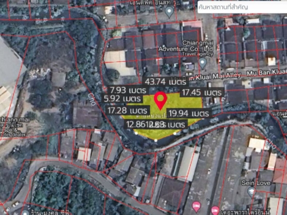 Property id140ls Land for sale in SanSai 0-2-68Rai  near Sam Yak Market-MR-140ls