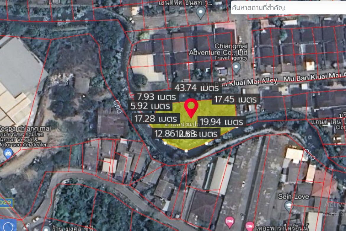 Property id140ls Land for sale in SanSai 0-2-68Rai  near Sam Yak Market-MR-140ls