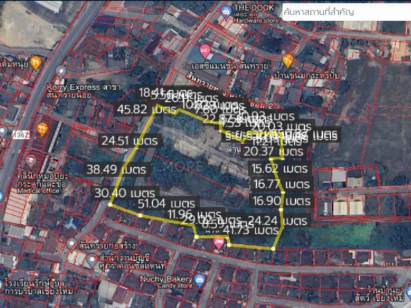 Property ID 166LS Land for sale in San Sai  10 Rai  near Samyak Market