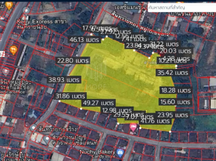 Property ID 166LS Land for sale in San Sai  10 Rai  near Samyak Market