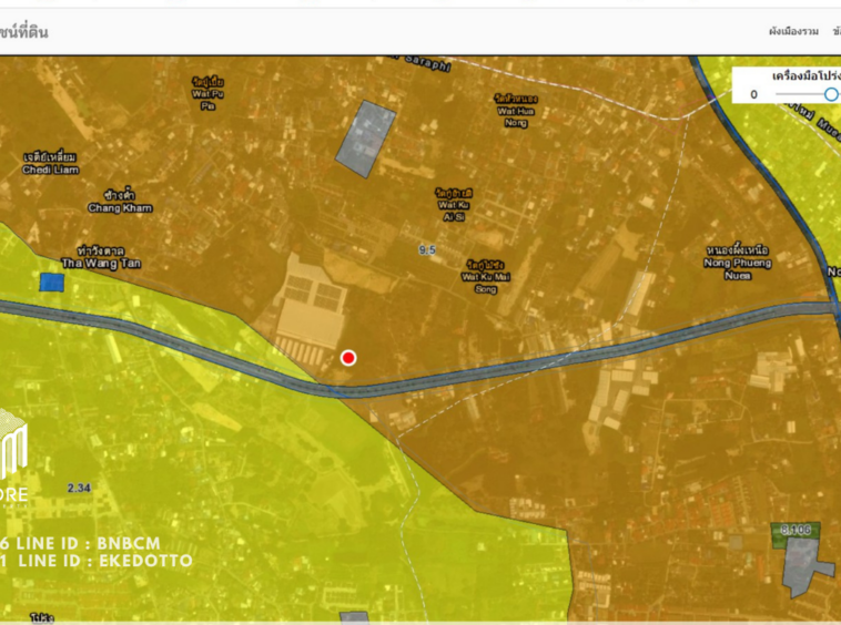 Property id044ls Land for sale in Saraphi 7-2-40Rai  near Wiang Kum Kam-MR-044ls