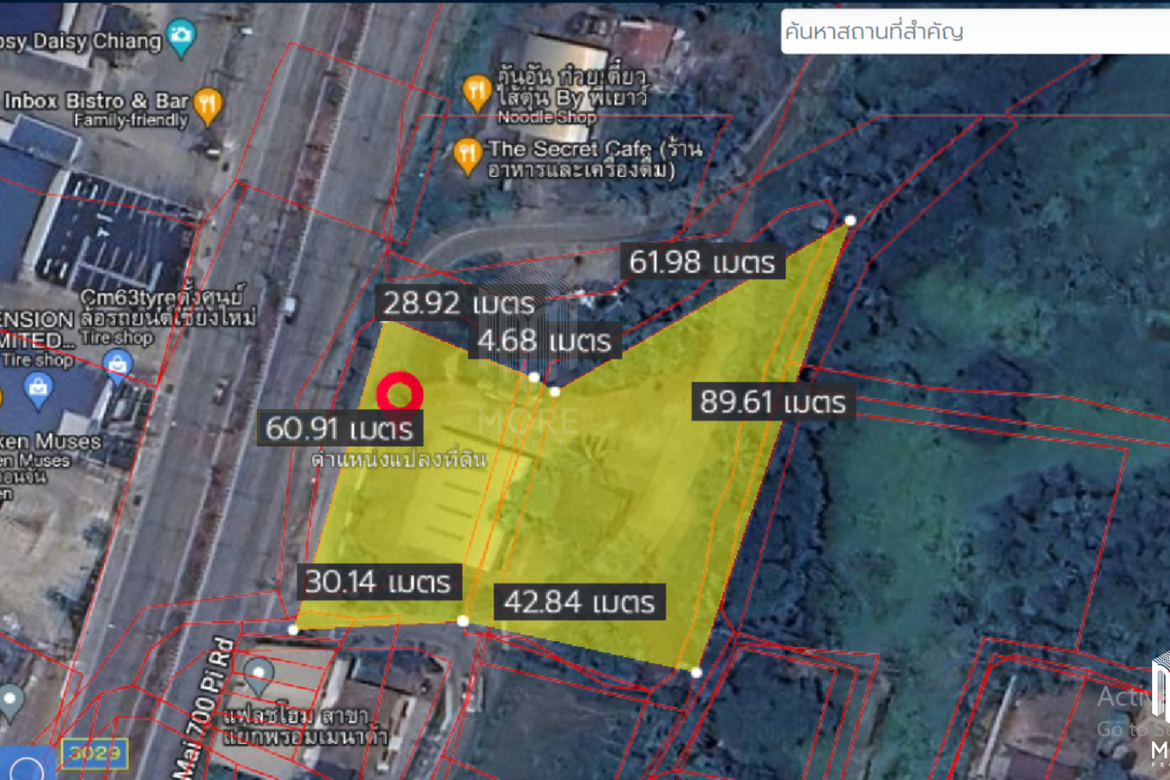 Property ID167LS Land for sale in Saraphee 2-3-35 Rai  near BigC Don Chan-MR-167LS