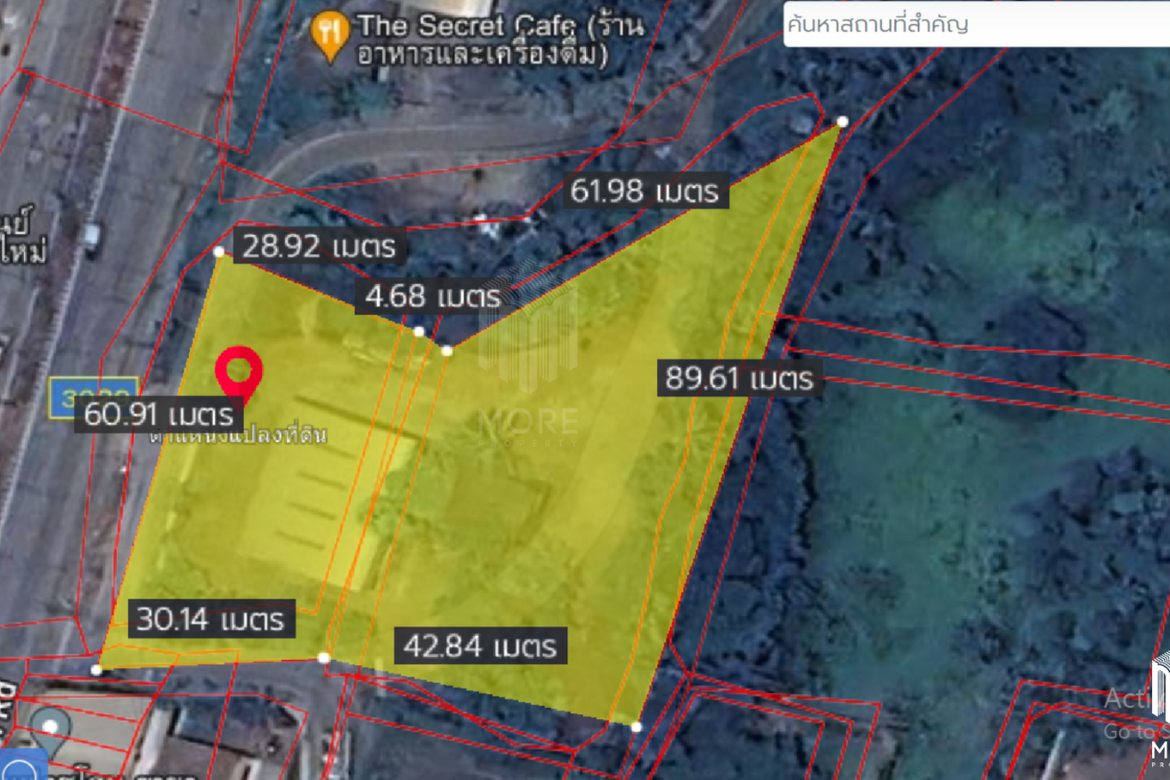 Property ID167LS Land for sale in Saraphee 2-3-35 Rai  near BigC Don Chan-MR-167LS