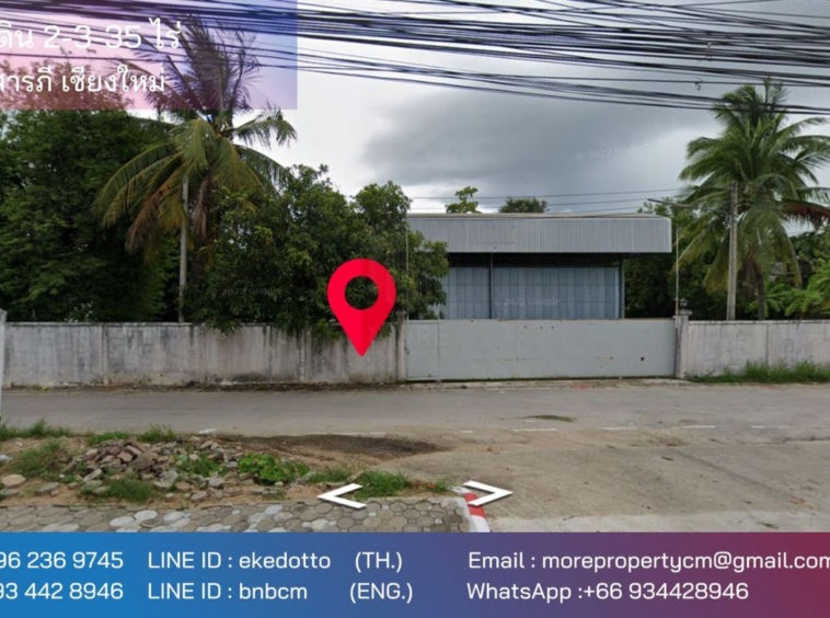 Property ID167LS Land for sale in Saraphee 2-3-35 Rai  near BigC Don Chan-MR-167LS