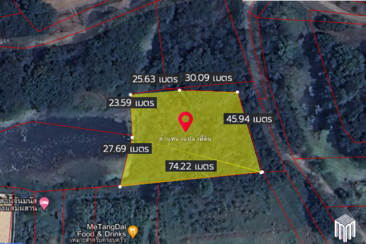 Property id  224LS Land for sale in Saraphi 1Rai 3Ngan 96sq.wa.  near Global House Wiang Kum Kam-MR-224LS