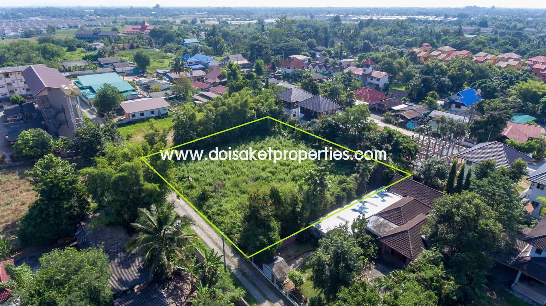 San Sai-DSP-(LS327-01) Nice Plot of Land in a Great Location near Maejo University