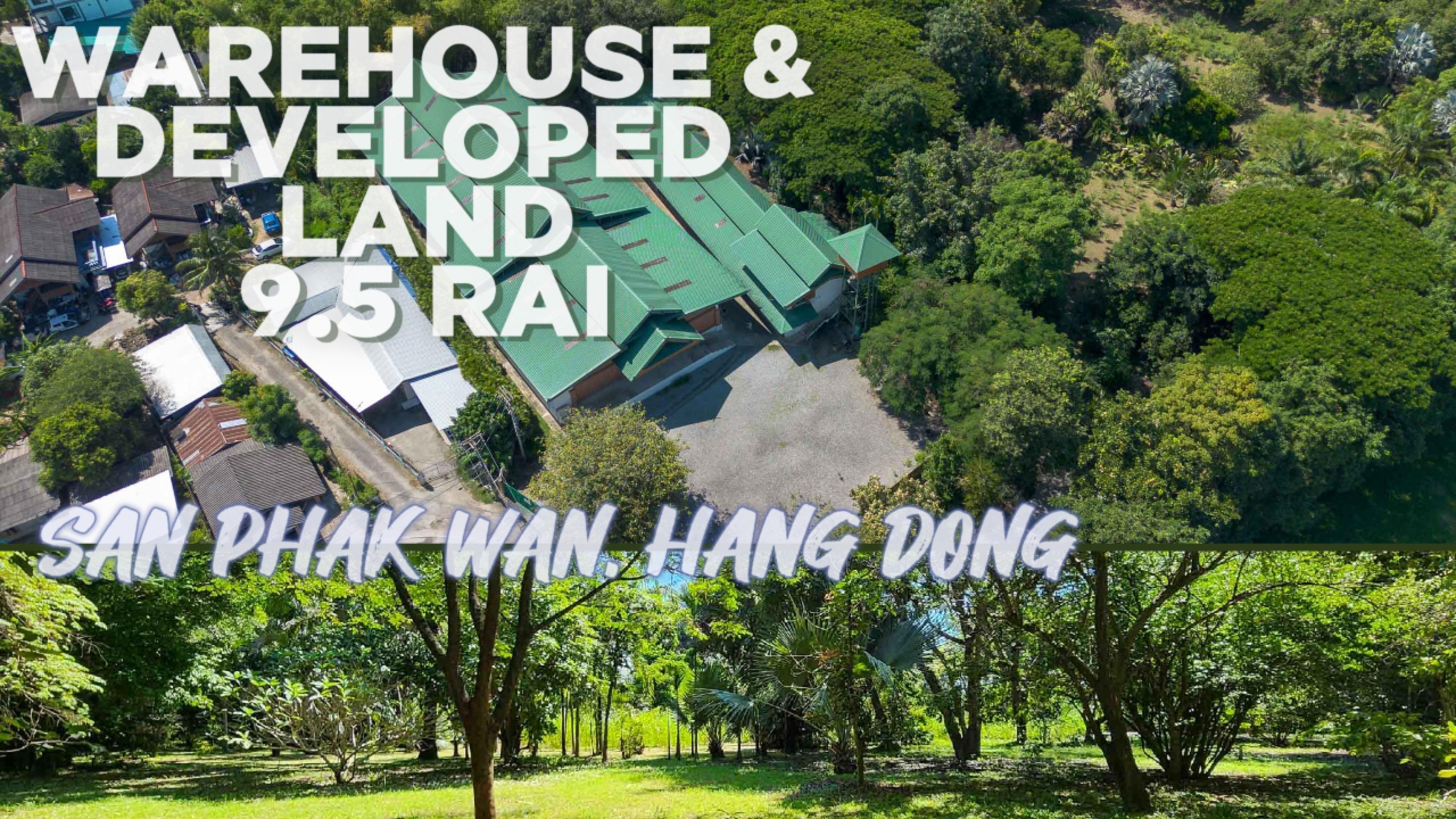 Land and commercial warehouse for sale in Hang Dong, Chiang Mai - PC-HD011WL