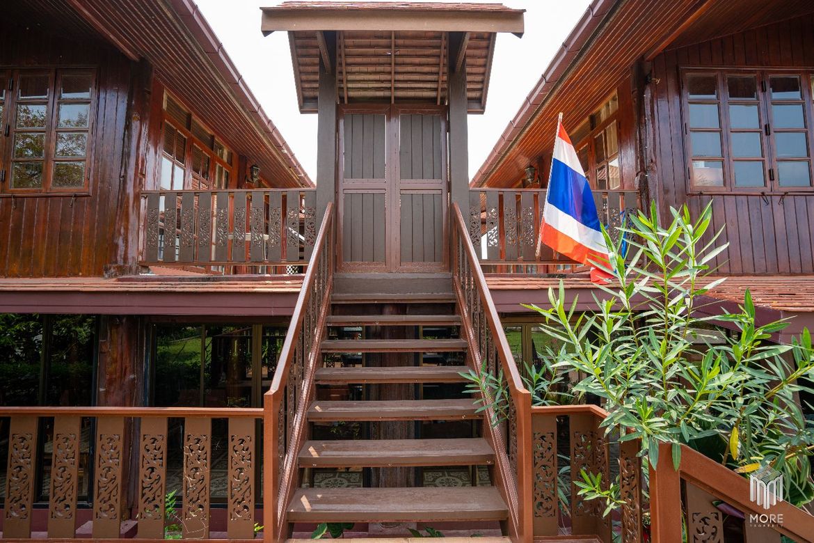 More-023PS Thai teak house for sale in Chiang Mai With swimming pool