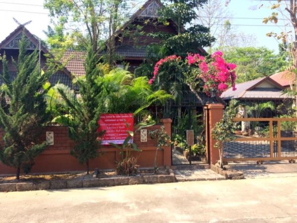 Fully Furnished Luxury 2 Bedroom Quality Thai Wooden Home For Sale Mae Rim Chiang Mai-I-2405