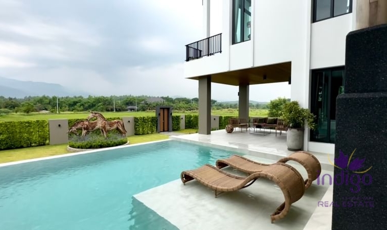 Newly built pool villa for sale